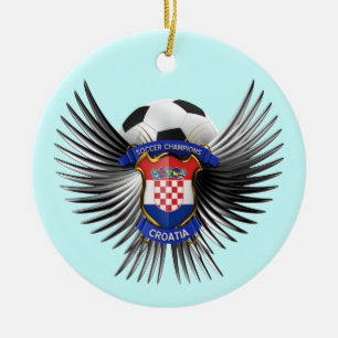Kroatien-Fußball-Meister Keramik Ornament
