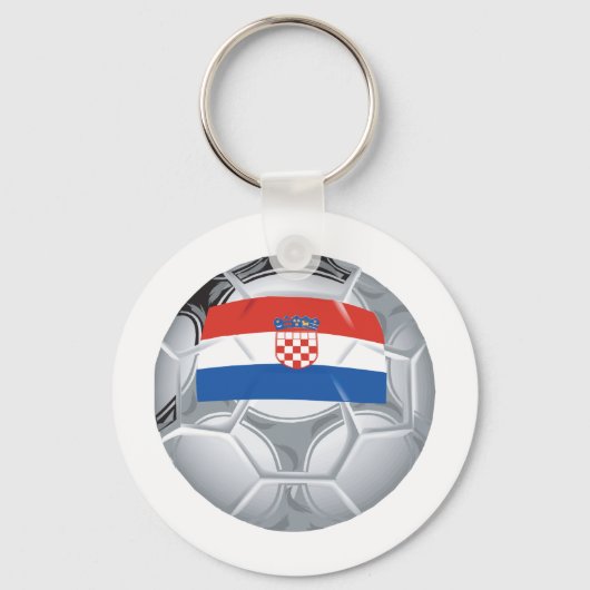 Kroatien Fußball Schlüsselanhänger (Vorderseite)
