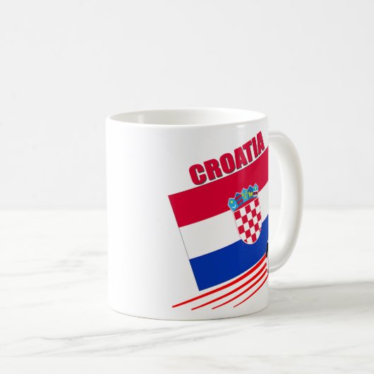 Kroatien-Fußball-Team Kaffeetasse (VorderseiteRechts)