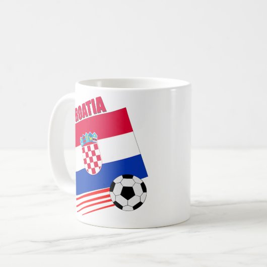 Kroatien-Fußball-Team Kaffeetasse (Vorderseite Links)