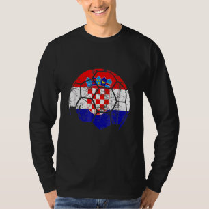 Kroatien Fußball-Team unterstützt Kroatien-Flaggen T-Shirt