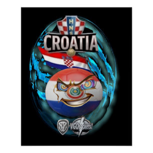 Kroatien-GBall Poster