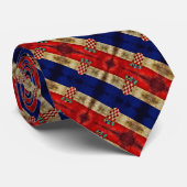 Kroatien Gentleman's Satin Stripe Krawatte (Gerollt)