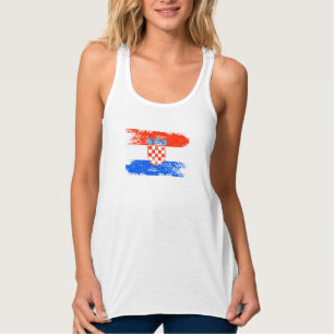 Kroatien-Geschenk-Land-Flaggen-patriotisches Tank Top