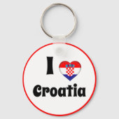 Kroatien Herz & I Liebe Kroatien, Reisen / Sport Schlüsselanhänger (Vorderseite)