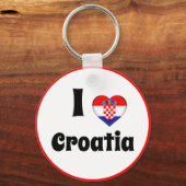 Kroatien Herz & I Liebe Kroatien, Reisen / Sport Schlüsselanhänger (Vorderseite)