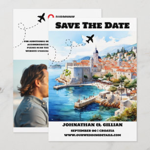 Kroatien Hochzeit in Urlaubsort Save the Date mode