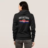 Kroatien Hoodie (Schwarz voll)