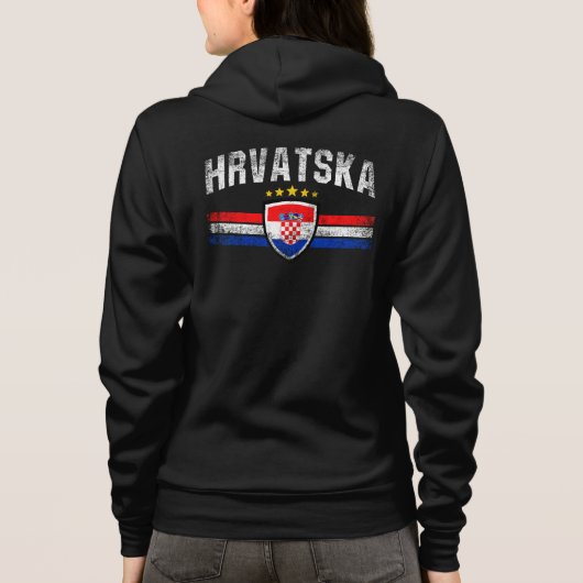 Kroatien Hoodie (Rückseite)