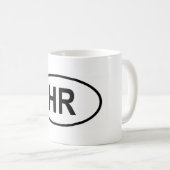 Kroatien "HR" Kaffeetasse (VorderseiteRechts)