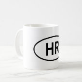 Kroatien "HR" Kaffeetasse (Vorderseite Links)