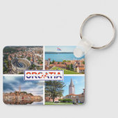 Kroatien | Hrvatska | Adria | Istrien Schlüsselanhänger (Vorderseite)