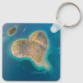 Kroatien | Hrvatska | Galešnjak, Herz-Liebe-Insel Schlüsselanhänger (Rückseite)