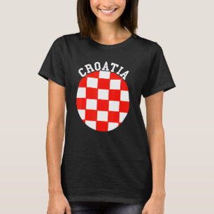 Kroatien Hrvatska Kroatischer Stolz kroatische Fla T-Shirt