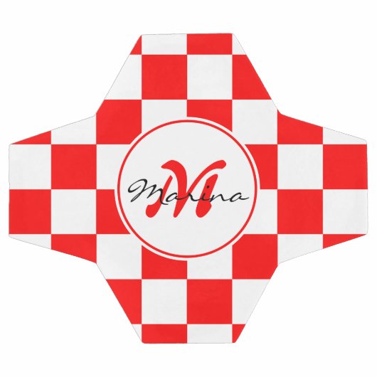 Kroatien | Hrvatska | Monogramm Prüfname Fußball (Flach)