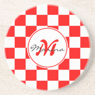 Kroatien   Hrvatska   Monogramm Prüfname Getränkeuntersetzer