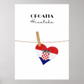 Kroatien Hrvatska Poster (Vorne)