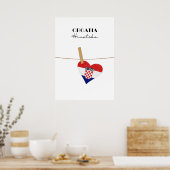 Kroatien Hrvatska Poster (Küche)