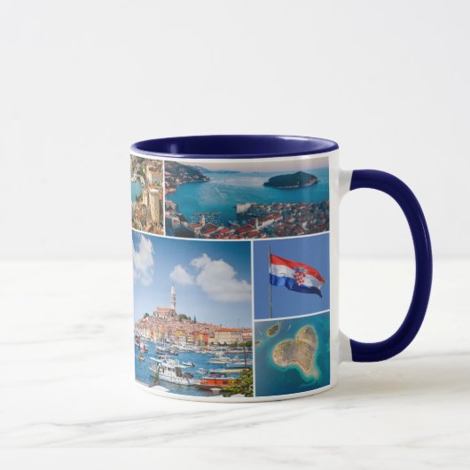 Kroatien | Hrvatska | ReisefotoCollage Tasse (Rechts)