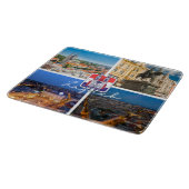 Kroatien | Hrvatska | Zagreb | Hauptstadt Kroatien Schneidebrett (Ecke)