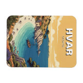 Kroatien Hvar Abgeschiedene Bucht Magnet (Horizontal)