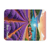 Kroatien Hvar Lavendel Felder Magnet (Horizontal)