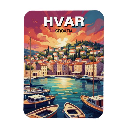 Kroatien Hvar Magnet (Vertikal)