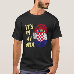 Kroatien in meinem DNA kroatischen Flaggenteam Kro T-Shirt
