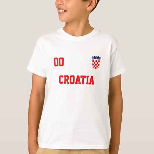 Kroatien Individuelle Name und Nummer Fußball Jers T-Shirt (Vorderseite)