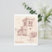 Kroatien Jahrgang Reise Postkarte (Stehend Vorderseite)