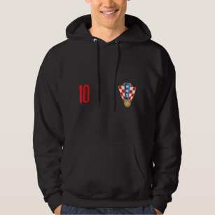 Kroatien Jersey Nummer zehn Kroatische Futebol Soc Hoodie