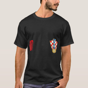 Kroatien Jersey Nummer zehn Kroatische Futebol Soc T-Shirt