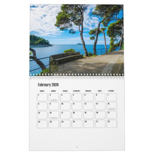 Kroatien Kalender (Feb 2026)