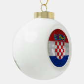 Kroatien Keramik Kugel-Ornament (Links)