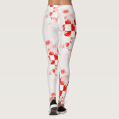 Kroatien kockice Schachbrett-Yogahosen Leggings (Rückseite)