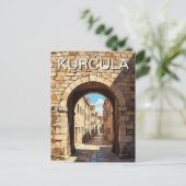 Kroatien Korčula Reise Postkarte (Stehend Vorderseite)