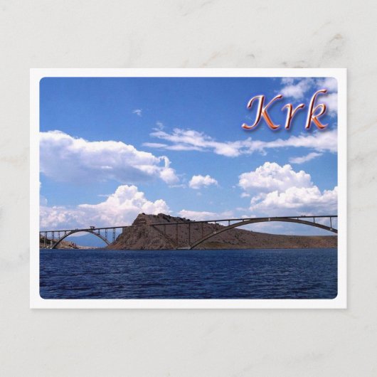 Kroatien - Krk Bridge - Veglia - Postkarte (Vorderseite)