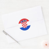 Kroatien, Kroatien Runder Aufkleber (Umschlag)