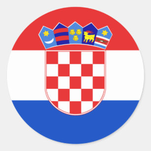 Kroatien, Kroatien Runder Aufkleber