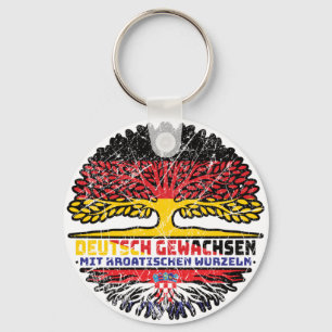 Kroatien Kroatisch Deutsch Deutschland Baum Wurzel Schlüsselanhänger