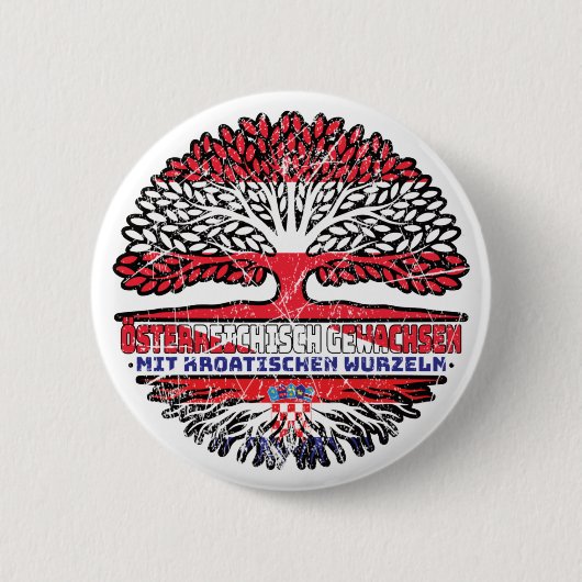 Kroatien Kroatisch Österreichisch Button (Vorderseite)
