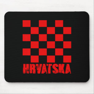 Kroatien Kroatische Flagge Hrvatska Fußballtrikot Mousepad