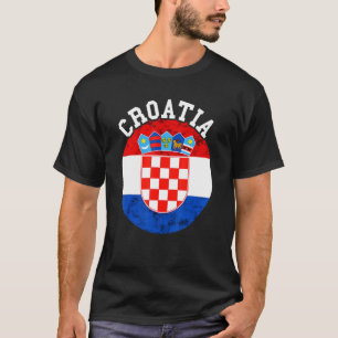 Kroatien kroatische Flagge Kroatische Roots Hrvats T-Shirt