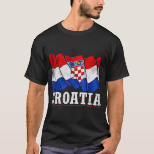 Kroatien kroatische Flagge T-Shirt