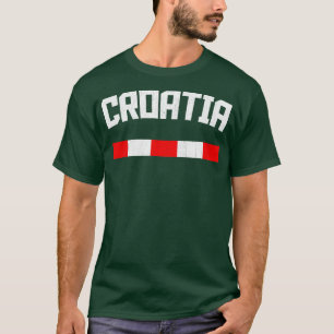Kroatien kroatisches Vintage-Design T-Shirt