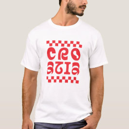 Kroatien Land Logo Design T-Shirt