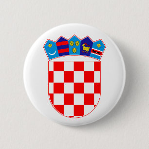Kroatien Land Wappen Symbol Emblem Flagge Button
