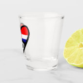 Kroatien Ländercode Flaggenstaat Herz Hrvatska Schnapsglas (Rechts)