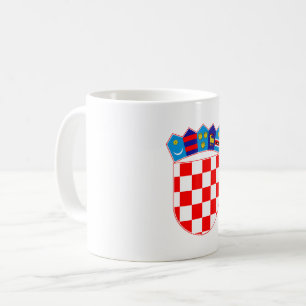 Kroatien Landeswappen Symbol Emblem Flagge Kaffeetasse