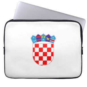 Kroatien Landeswappen Symbol Emblem Flagge Laptopschutzhülle